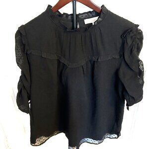 Loft Black Blouse Size L